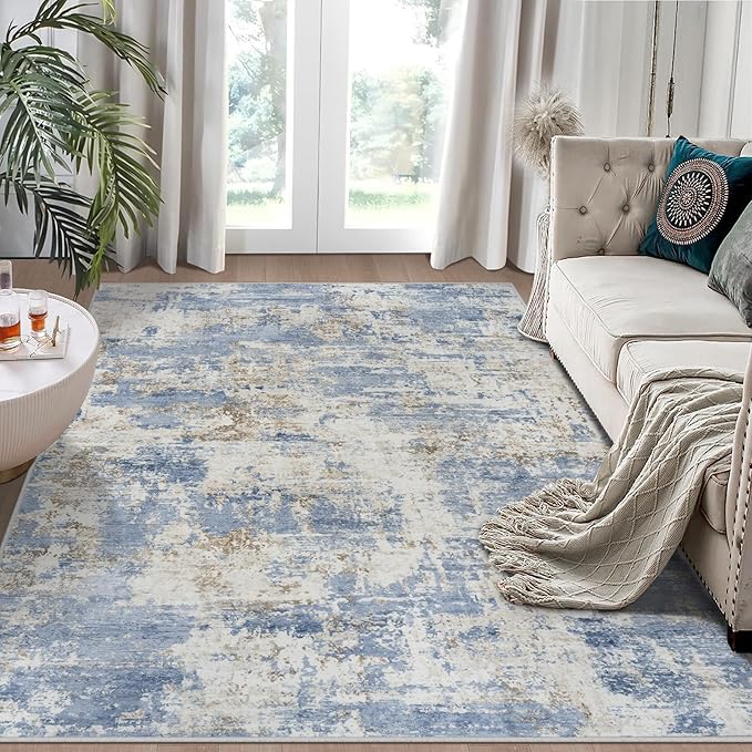 5x7 Area Rugs for Living Room Rug Washable: Modern Rug for Dining Room Bedroom by Aelenmu