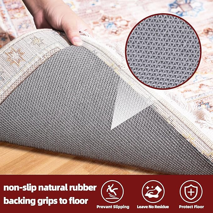 BAGAIL Felt and Natural Rubber Backing Rug Pads 1/8” Thick, 9 x 12 Ft Non Slip - Image 4