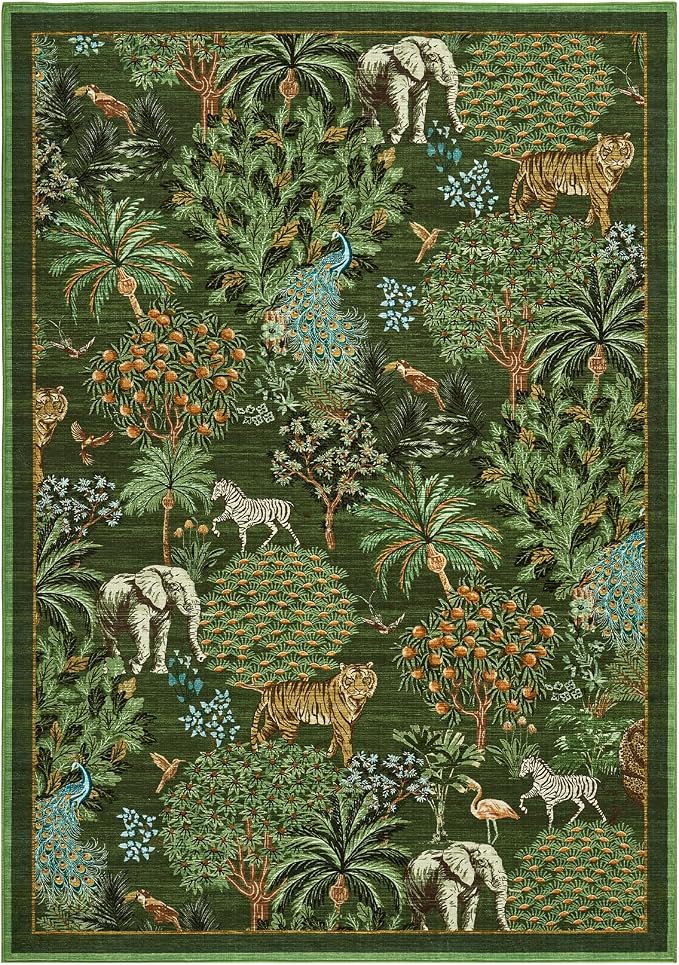 GarveeHome Jungle Washable Rug 9x12 Area Rugs - Image 4