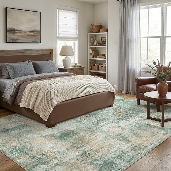 DMOYEST 9x12 Area Rug for Living Room, Washable & Non Slip Large Indoor Carpet - Image 3
