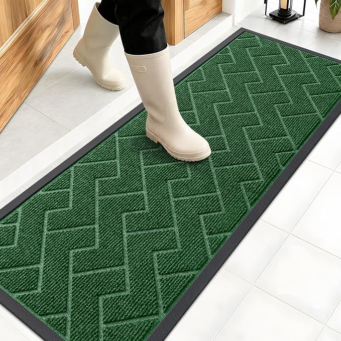 OLANLY Front Door Mat Indoor Outdoor Entrance, Waterproof All-Season, by OLANLY