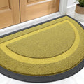 OLANLY Half Circle Door Mat Indoor Outdoor Entrance Welcome, Waterproof by OLANLY