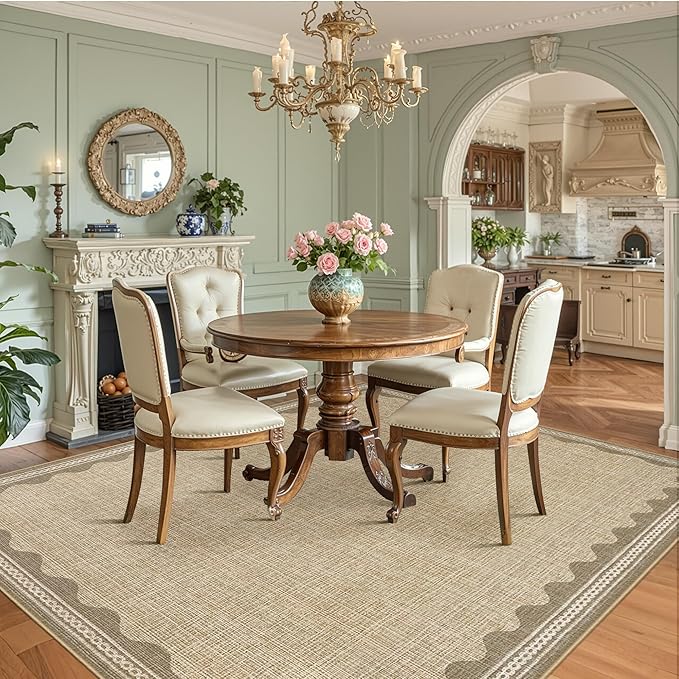 GarveeHome Scalloped Washable 8x10 Rug - Image 4