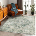 CHAMPLANT Washable Area Rug 3'x5' Vintage Traditional Floor Cover Foldable Thin by CHAMPLANT