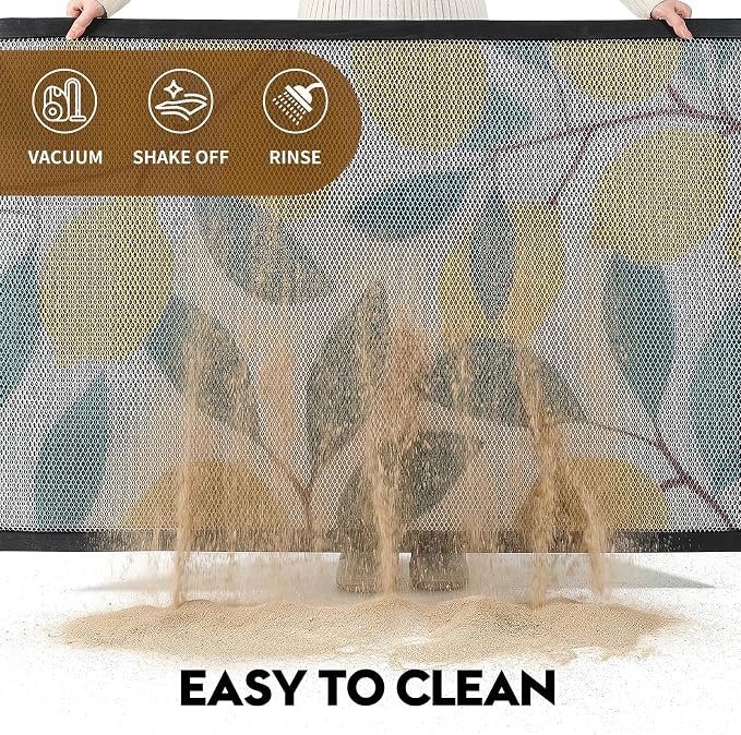 Front Door Mat, Heavy Duty Non-Slip Rubber Dirt Trapper, Quick-Dry Low-Profile - Image 6