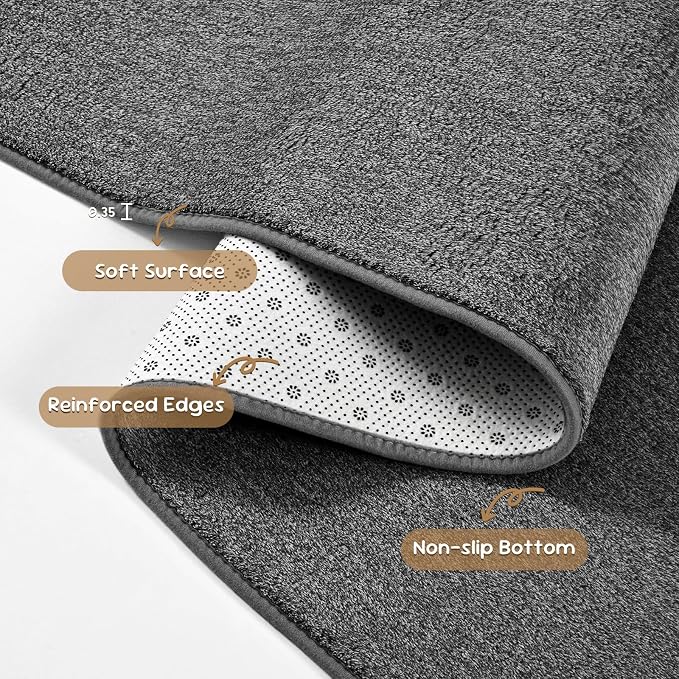 Pettop 5x7 Black Grey Area Rugs - Image 6
