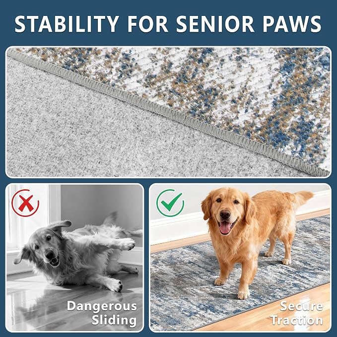 Washable Carpet Runners for Hallway 14ft-Non Slip Floor Runners for Dogs - Image 8