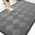 OLANLY Front Door Mat Outside Entrance 47x32, Heavy Duty Sturdy Natural Rubber by OLANLY