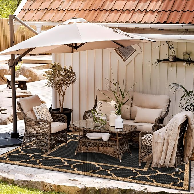 GENIMO 5' x 8' Outdoor Rug Waterproof - Image 3