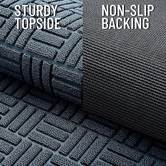 OLANLY Front Door Mat Outside Entrance 59x23, Heavy Duty Sturdy Natural Rubber - Image 4