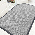 OLANLY Front Door Mat Outside Entrance 59x34, Heavy Duty Sturdy Natural Rubber by OLANLY