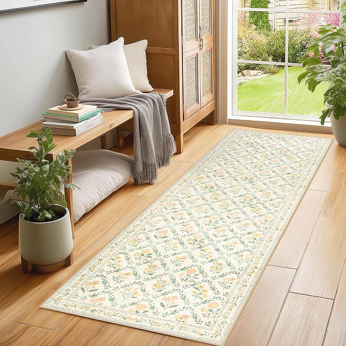 Runner Rug for Entryway: 2x5 Kitchen Rugs Non Slip Washable Ultra-Thin Soft - Image 3