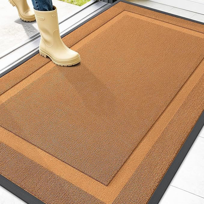 OLANLY Front Door Mat Indoor Outdoor Entrance, Waterproof All-Season, by OLANLY