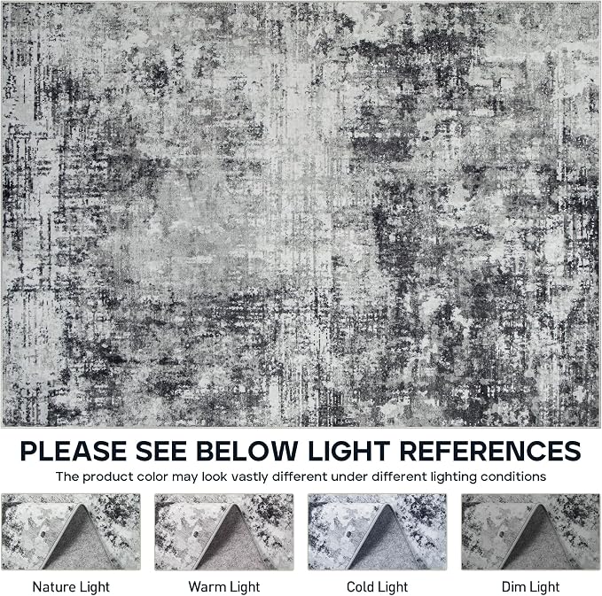 8x10 Area Rugs for Living Room Rug Washable: Modern Large Rug for Dining Room - Image 8