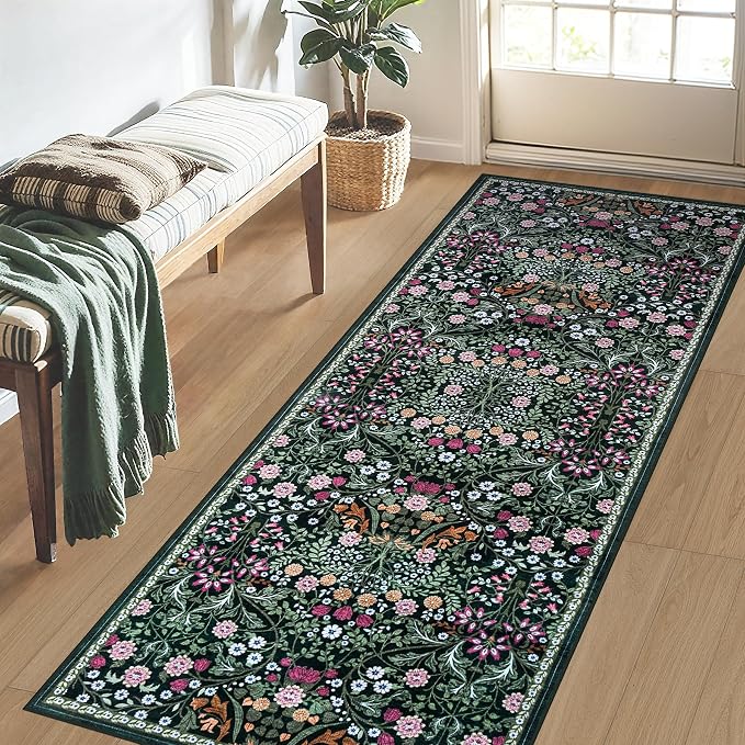 Runner Rug for Entryway: 2.6x8 Kitchen Rugs Non Slip Washable Ultra-Thin Soft - Image 3