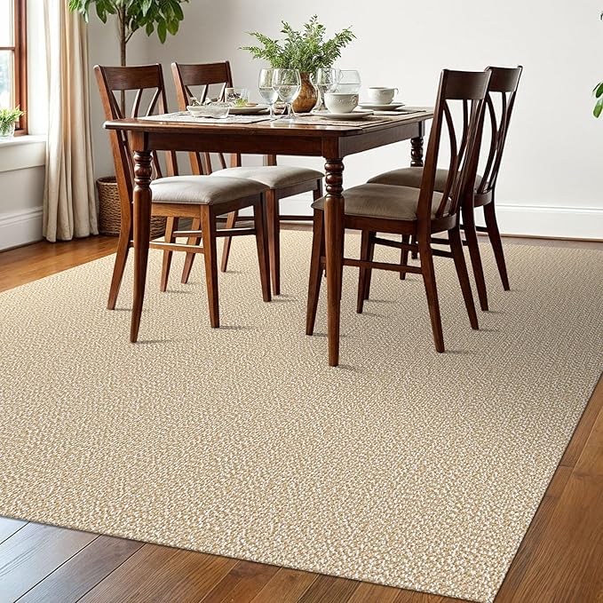 EARTHALL Washable Area Rugs 6x9 Ft Non Slip Living Room Rugs Cotton Dining Room - Image 6