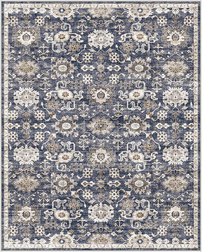 AMADA HOMEFURNISHING 2x3 Washable Area Rug, Low-Profile Entryway Rug by AMADAHOMEFURNISHING