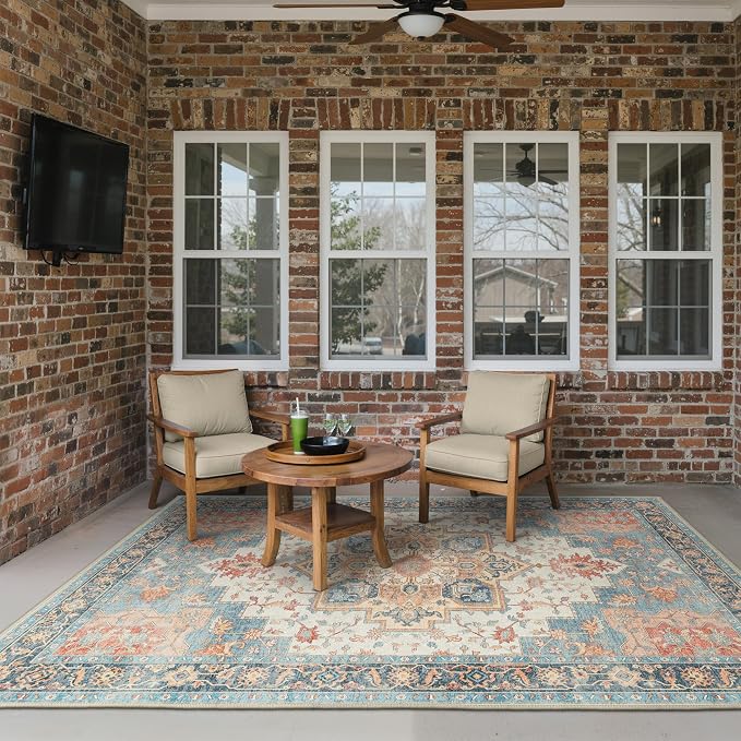 GENIMO Outdoor & Indoor Area Rug 4'x6', Waterproof, Non-Shedding, Easy Cleaning - Image 3