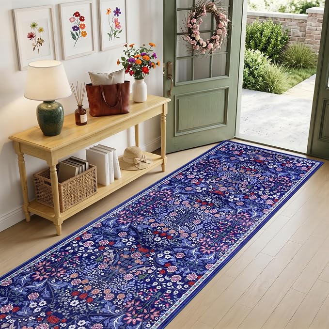 Runner Rug for Entryway: 3x10 Kitchen Rugs Non Slip Washable Ultra-Thin Soft - Image 2