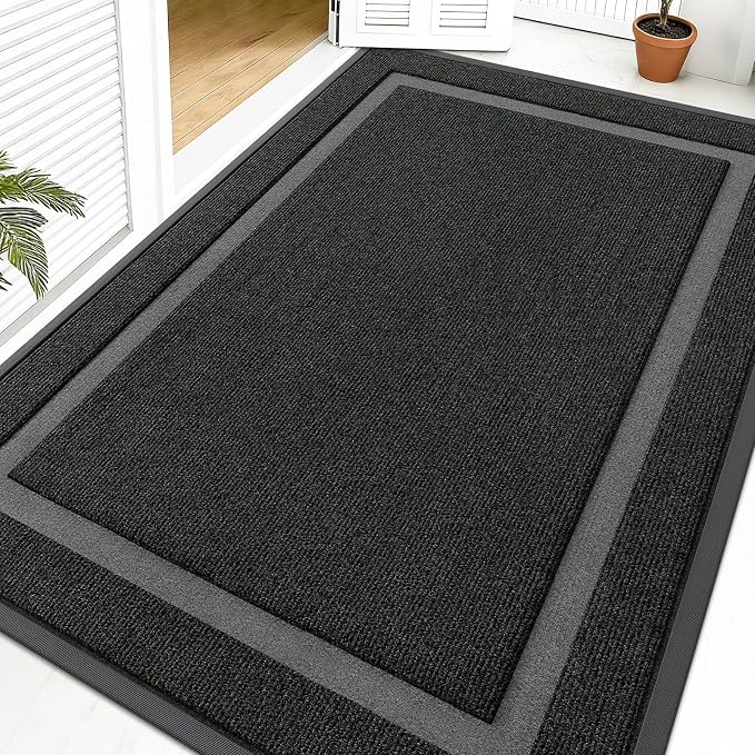 OLANLY Front Door Mat Indoor Outdoor Entrance, Waterproof All-Season, by OLANLY