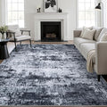 6x9 Area Rug Living Room Rug: Washable Modern Abstract Soft Thin Rug Indoor by FXRHLP