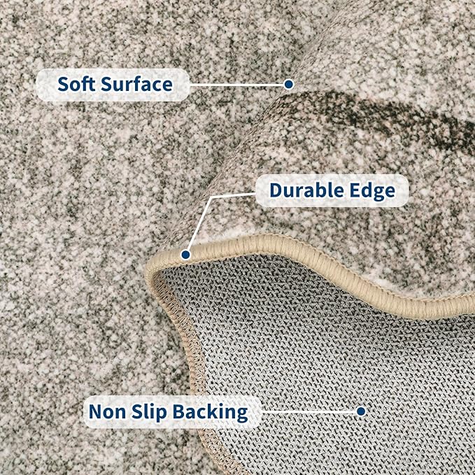 GarveeHome Scalloped Washable Runner Rug 2x6 Runner Non Slip Kitchen Rugs - Image 3