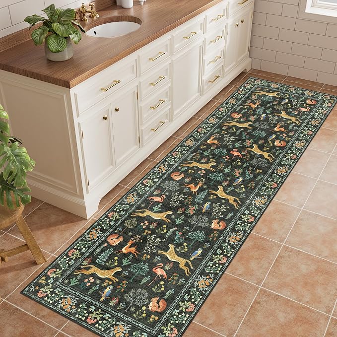 DUKINO 2x10 Rug for Hallway, Washable Kitchen Runner Rug - Image 3