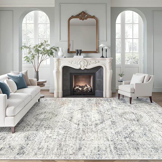 Soalmost Washable Area Rug 8x10, Large Soft Rugs by Soalmost