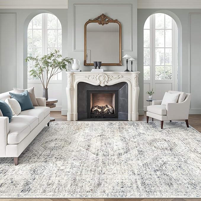 Soalmost Washable Area Rug 8x12, Large Soft Rugs by Soalmost