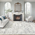 Soalmost 9x12 Area Rugs for Living Room, Non Slip Machine Washable Vintage Rugs by Soalmost