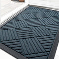 OLANLY Front Door Mat Outside Entrance 29.5x17, Heavy Duty Sturdy Natural by OLANLY