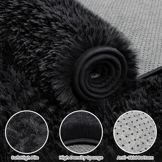 8x10 Area Rug for Living Room, Ultra Soft Fluffy Shag Rugs for Bedroom - Image 6