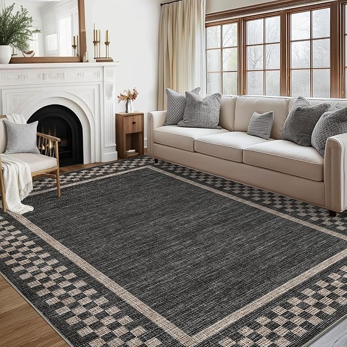 GarveeHome Modern Bordered 9x12 Area Rugs - Image 9