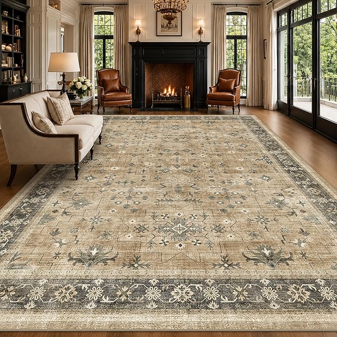 Boho Earth Tone 7x10 Living Room Rug - Image 8