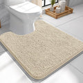 OLANLY Toilet Rugs U-Shaped 24x24, Extra Soft Absorbent Chenille Contour by OLANLY