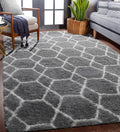 ONASAR Area Rugs for Living Room Bedroom, 5x8 Fluffy Grey and White Rug by ONASAR
