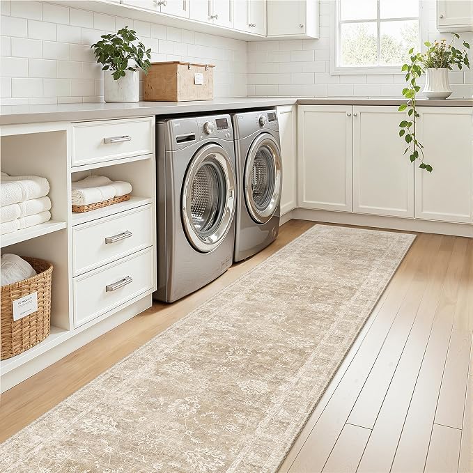 Madane Runner Rug 2x10 for Hallway, Kitchen Non-Slip Runner Rug - Image 3