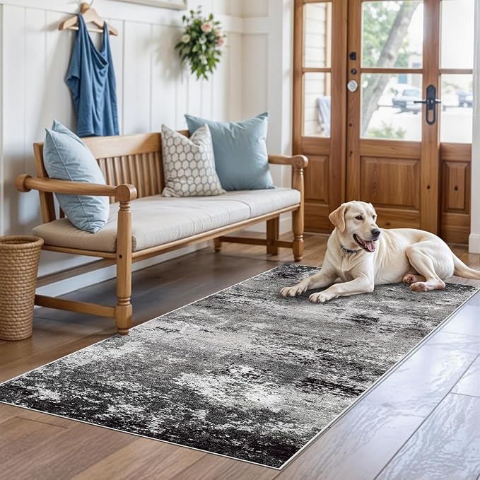 3x5 Washable Entryway Rug – Non-Slip Rubber Backed Small Area Rug - Image 3