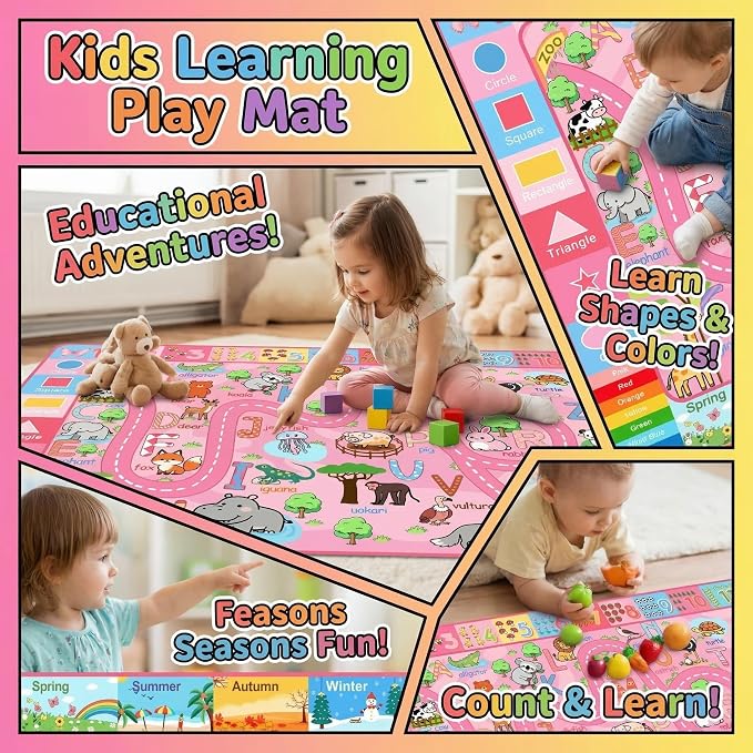 Educational ABC Alphabet Rug for Playroom Classroom Bedroom 5x7 Feet Kids - Image 4