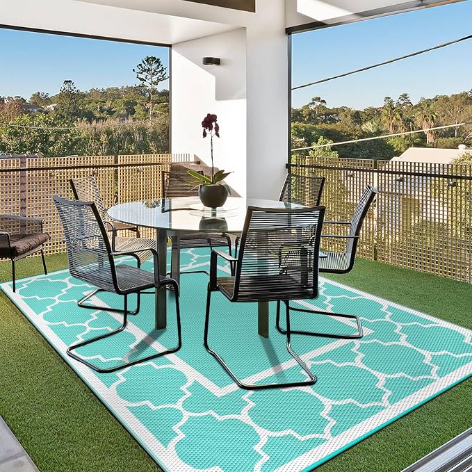 GENIMO 6' x 9' Outdoor Rug Waterproof - Image 2