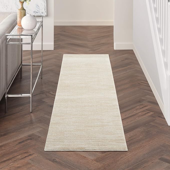 Nourison Home Nourison Essentials Ivory Beige 2'2" x 10' Area Rug by NourisonHome