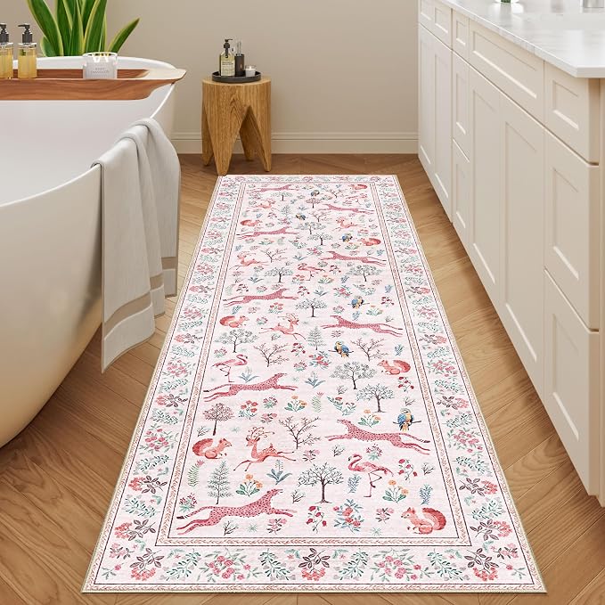 DUKINO 2x10 Rug for Hallway, Washable Kitchen Runner Rug - Image 9