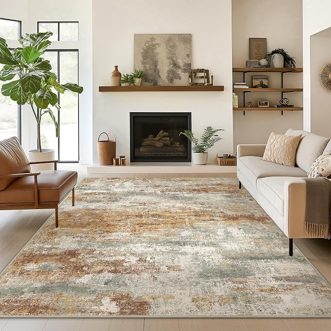 BEIMO Area Rugs 6x9 for Living Room Bedroom, Modern Abstract Machine Washable by BEIMO