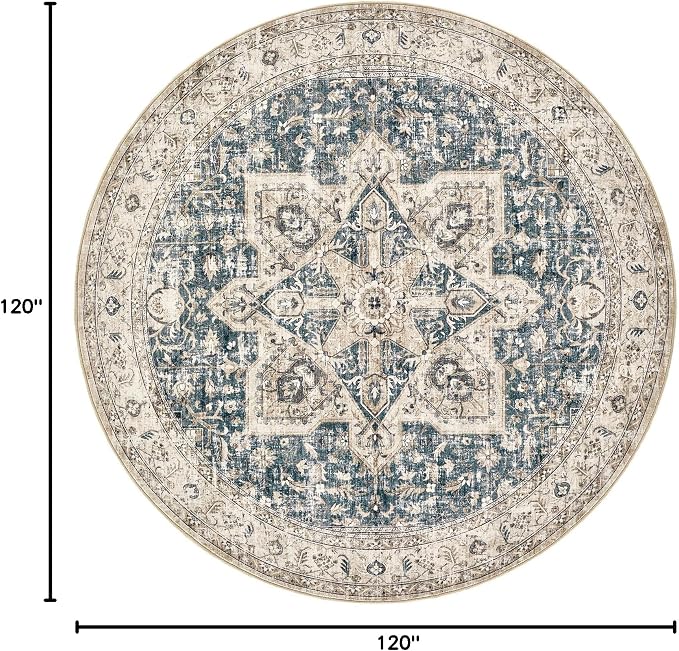 Tortania 10' Round Area Rug Living Room Rugs - Image 2