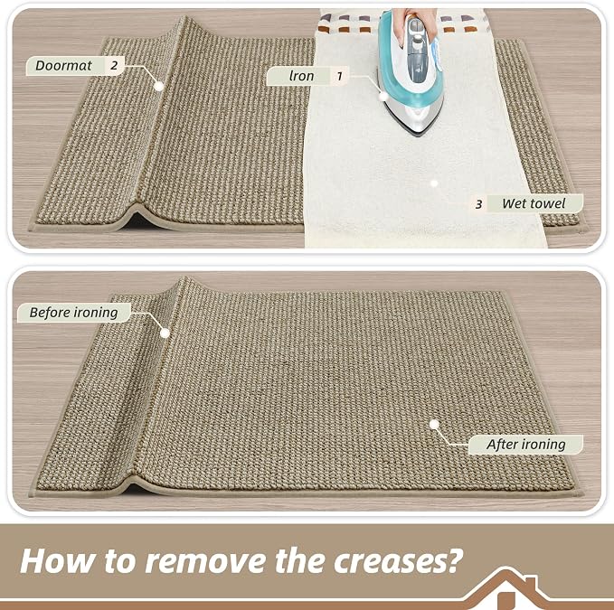 BEQHAUSE Dirt Trapper Door Mat 20" x 32", Non-Slip Washable Doormats Entrance - Image 9