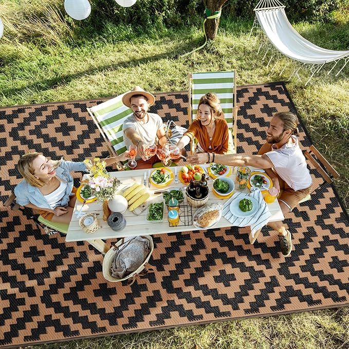 Outdoor Patio Plastic Straw Rug - Image 7