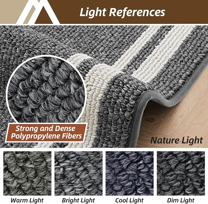 COSY HOMEER Kitchen Rugs Non-Slip 24x35/24x60 Inch Thick Polypropylene Standing - Image 9