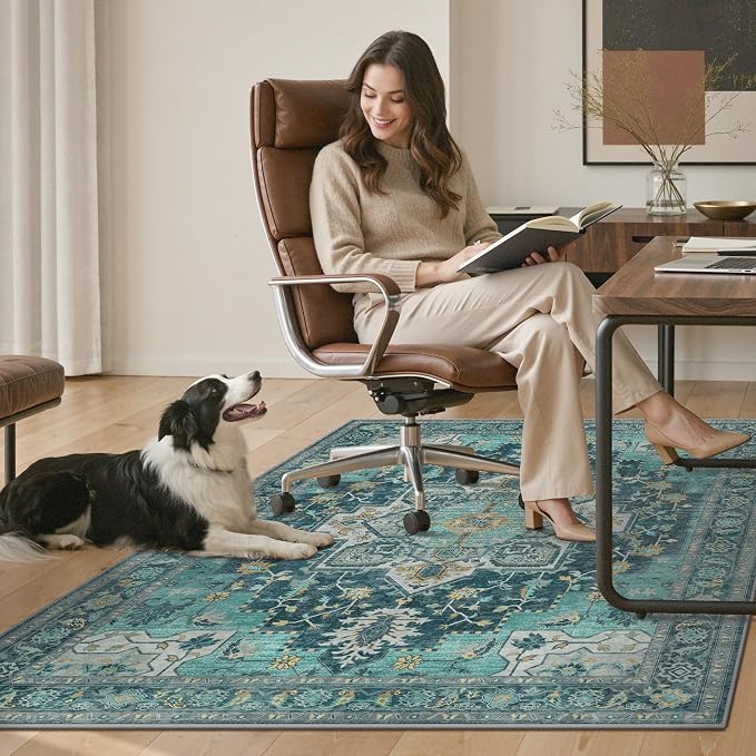 48"x60" Office Chair Mat for Hardwood Tile Floor, Under Desk Carpet Protector - Image 7