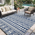 MontVoo Outdoor Rug 8x10 Waterproof Outdoor Patio Rug Mat Reverisble Plastic by MontVoo
