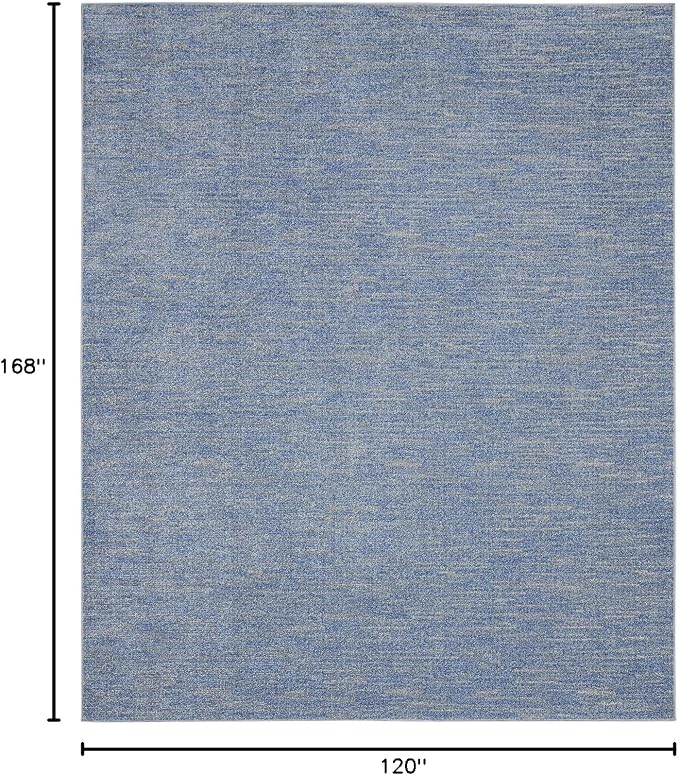 Nourison Home Nourison Essentials Blue Grey 10' x 14' Area Rug - Image 2